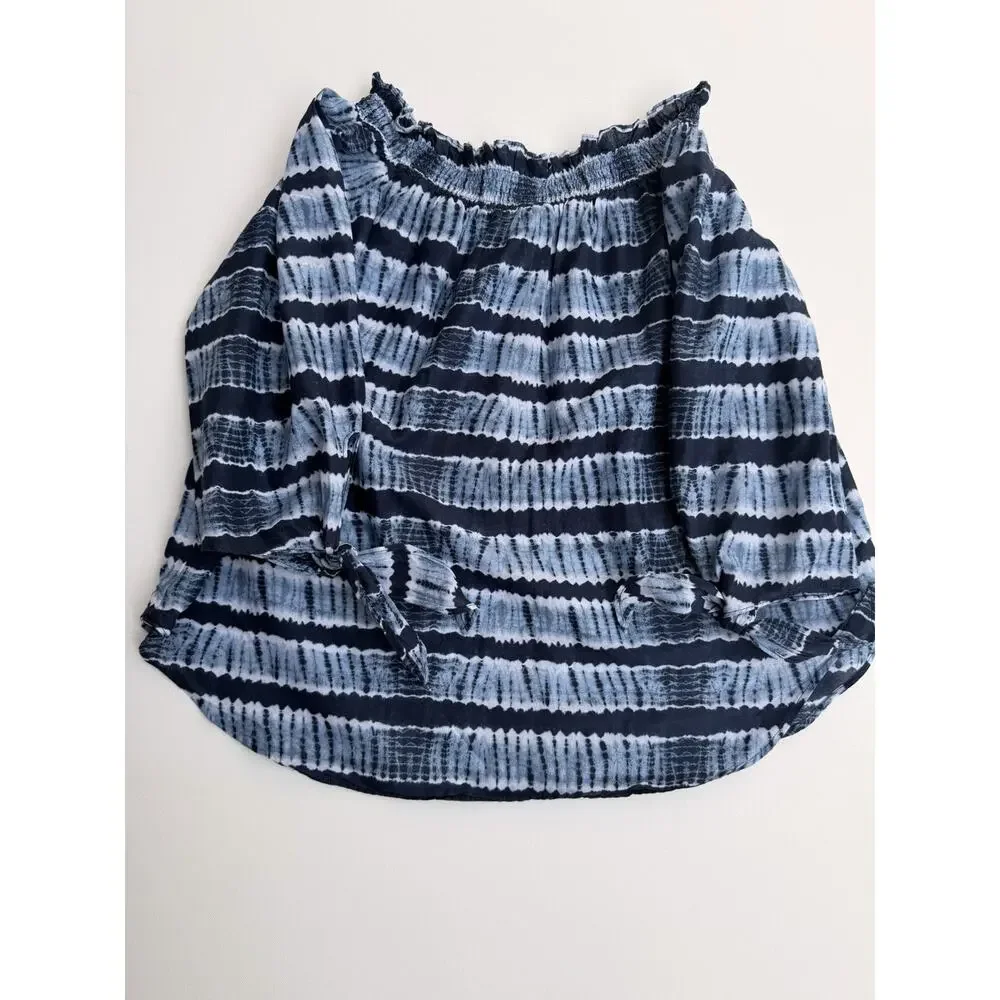 Michael Kors Boho-inspired/Peasant Off the Shoulder Women’s Tie-dye - Size M